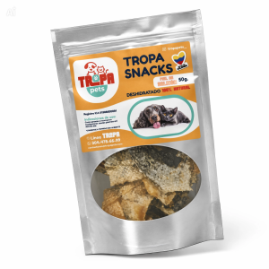 Tropa Snacks Piel de Salmón Deshidratada